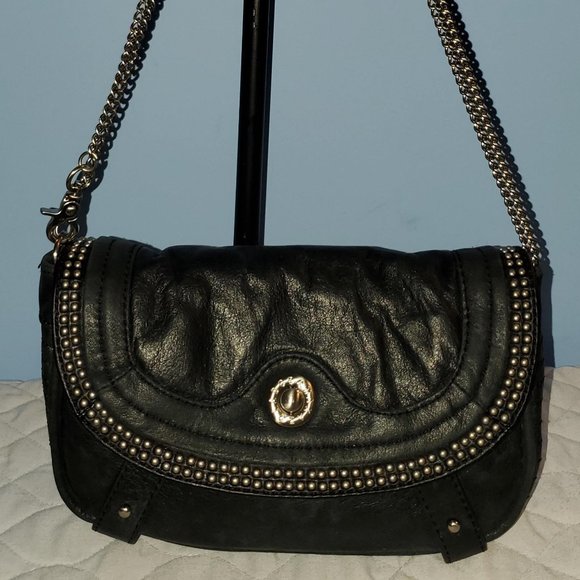 BCBGMAXAZRIA Black Leather Bag - Picture 1 of 16